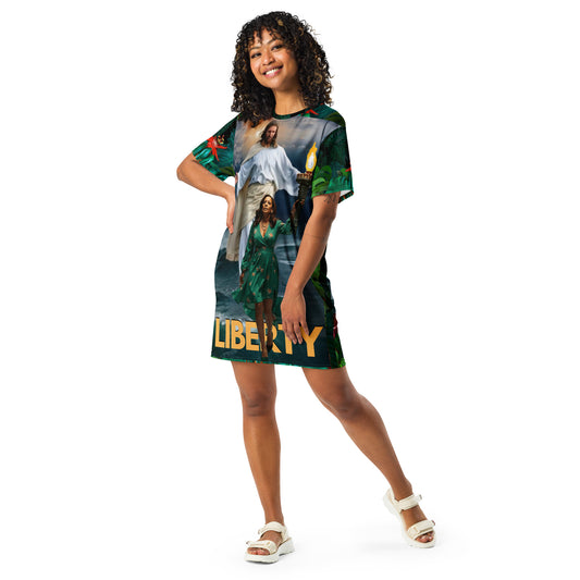 T-shirt dress GOD BLESS KAMALA