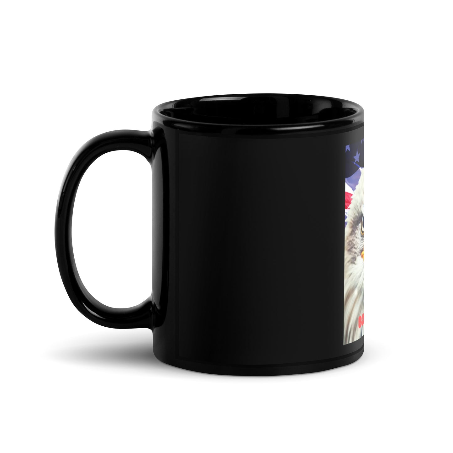 Black Glossy CUP-OF-JOE PATRIOT BORN READY