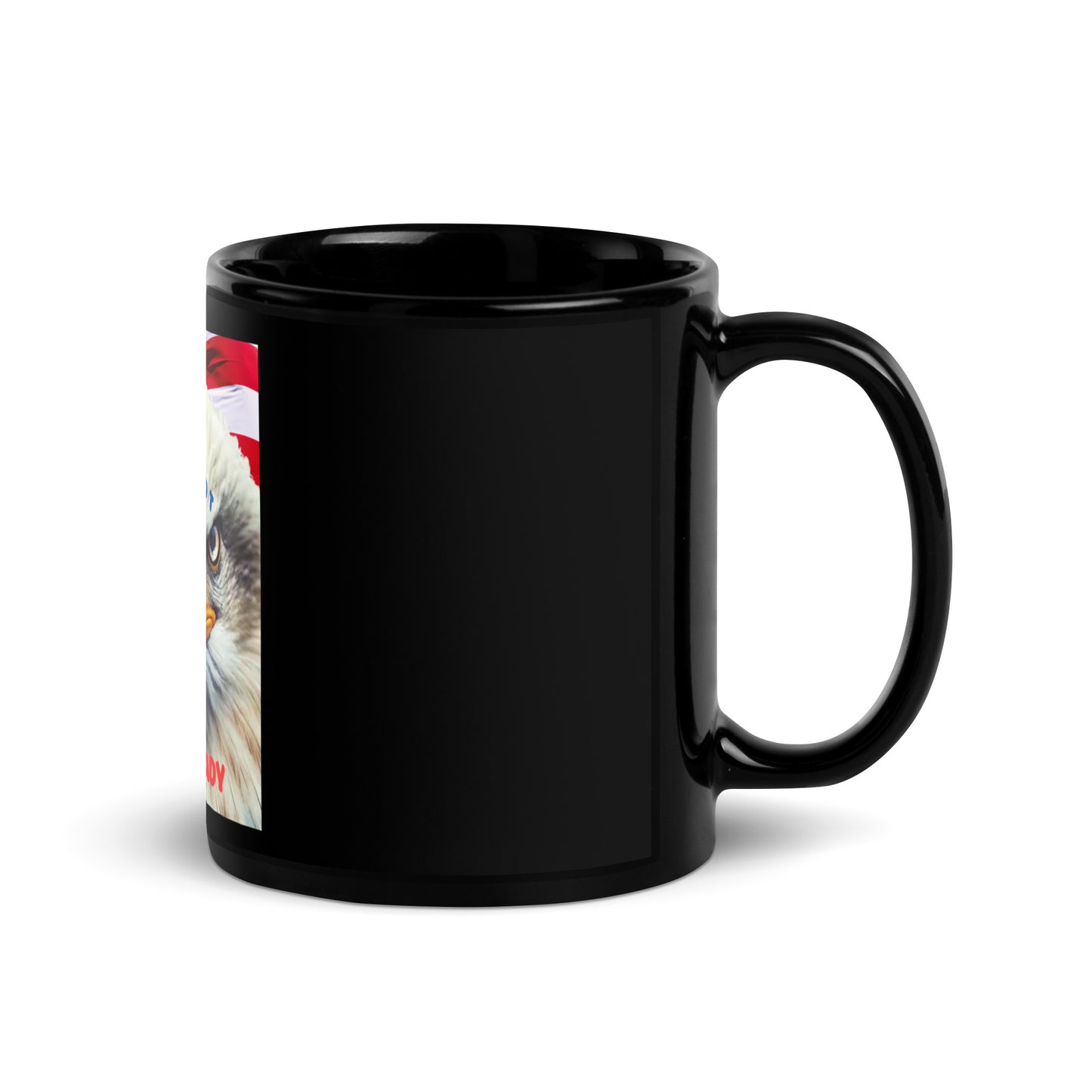 Black Glossy CUP-OF-JOE PATRIOT BORN READY