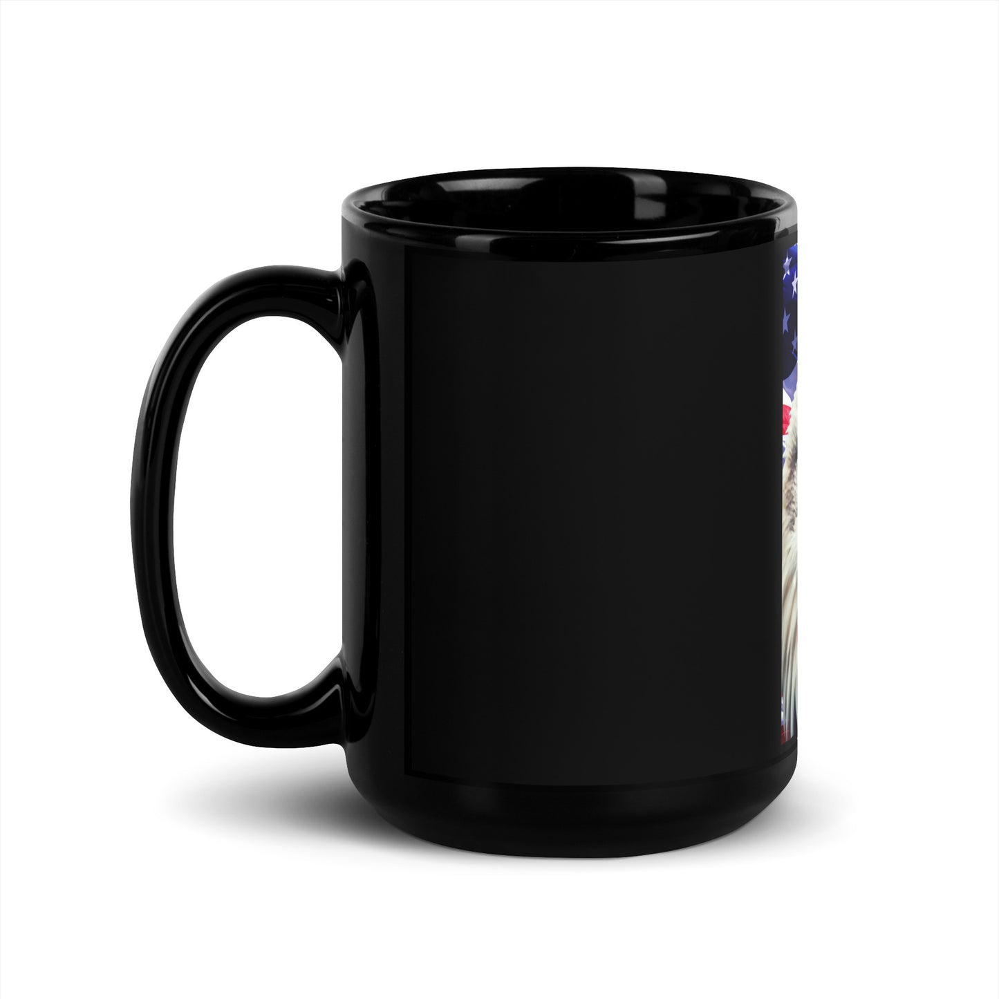 Black Glossy CUP-OF-JOE PATRIOT BORN READY