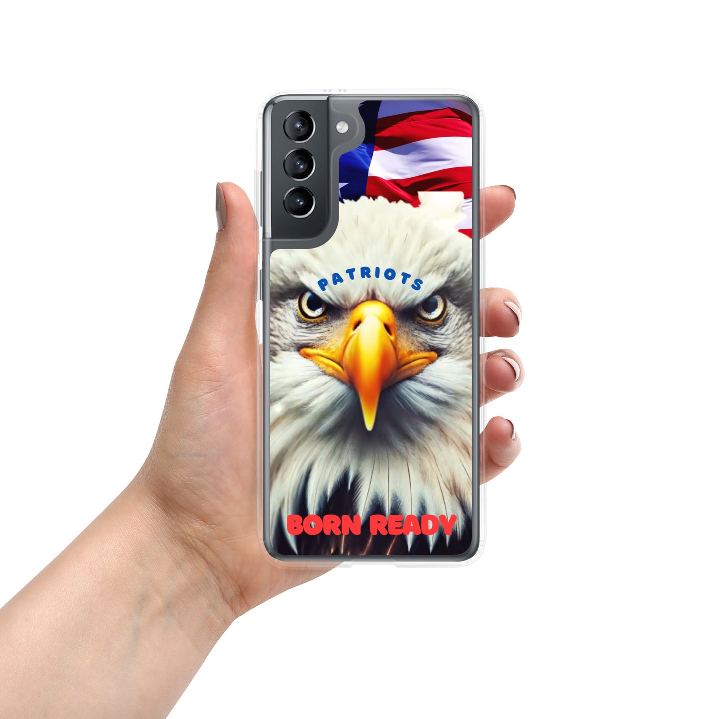 Clear Case for Samsung® PATRIOTS BORN READY