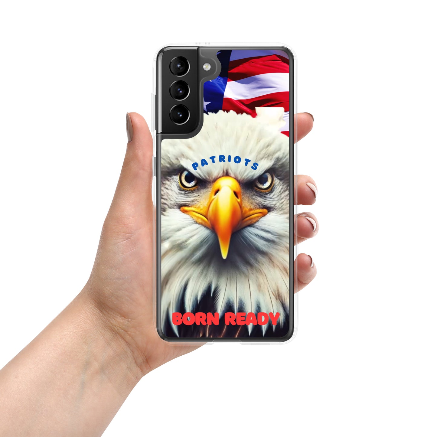 Clear Case for Samsung® PATRIOTS BORN READY