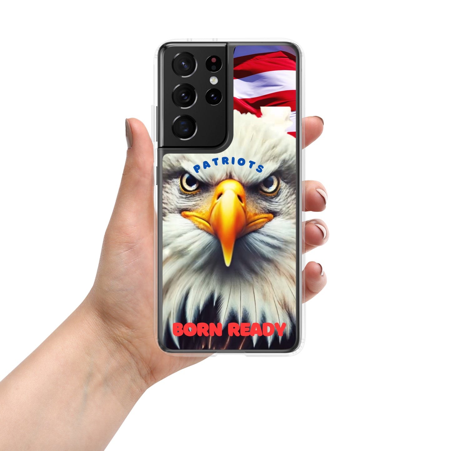 Clear Case for Samsung® PATRIOTS BORN READY