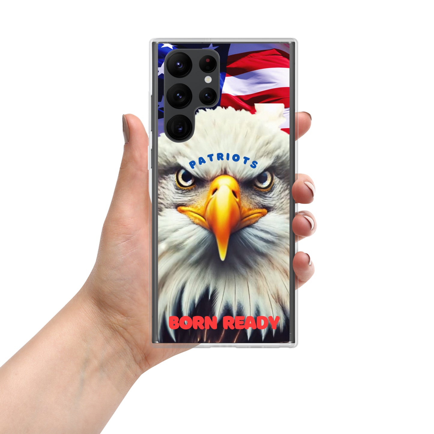 Clear Case for Samsung® PATRIOTS BORN READY