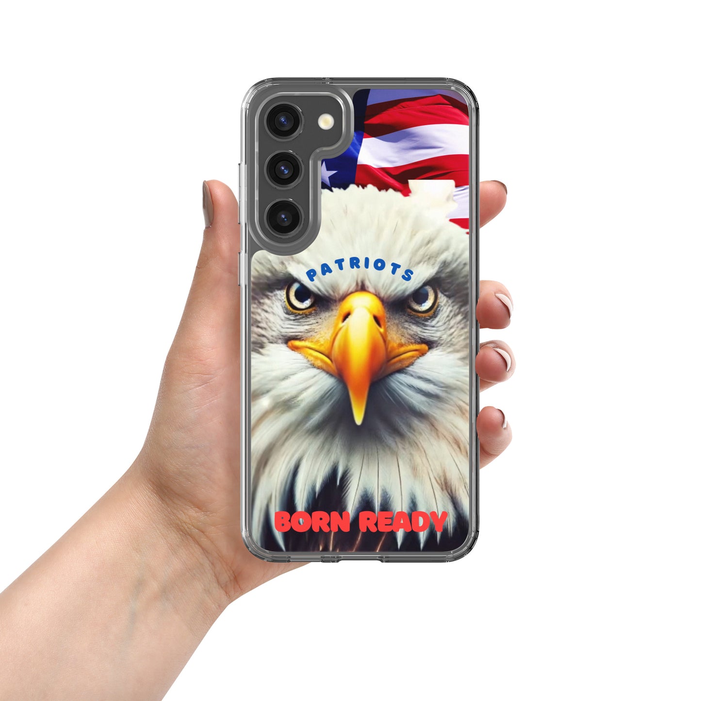 Clear Case for Samsung® PATRIOTS BORN READY