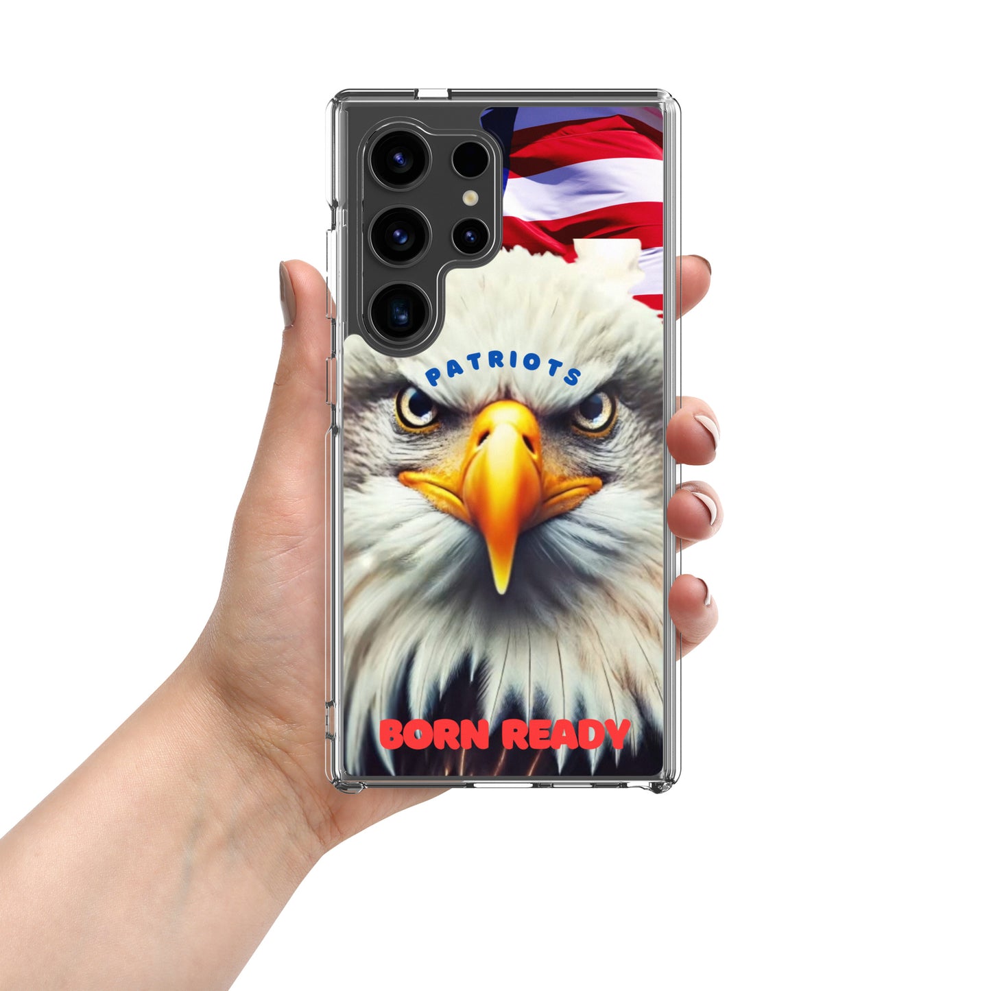 Clear Case for Samsung® PATRIOTS BORN READY