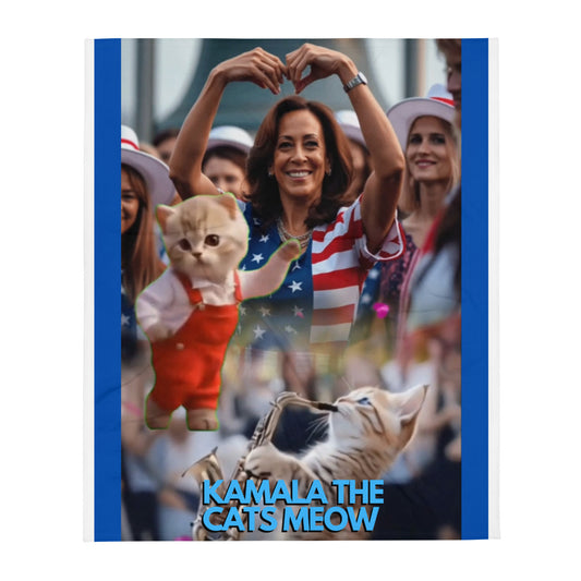 Throw Blanket KAMALA THE CATS MEOW