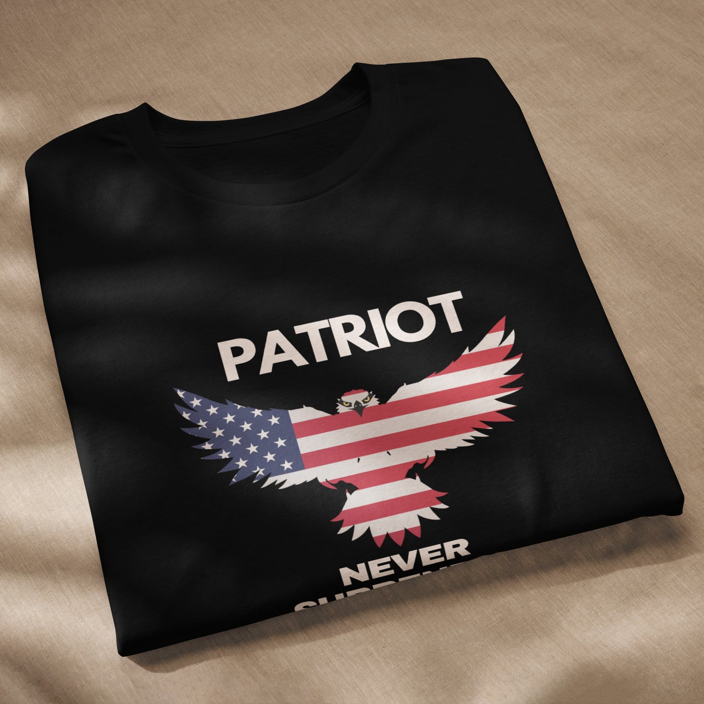 Unisex staple eco t-shirt NEVER SURRENDER DEMOCRACY