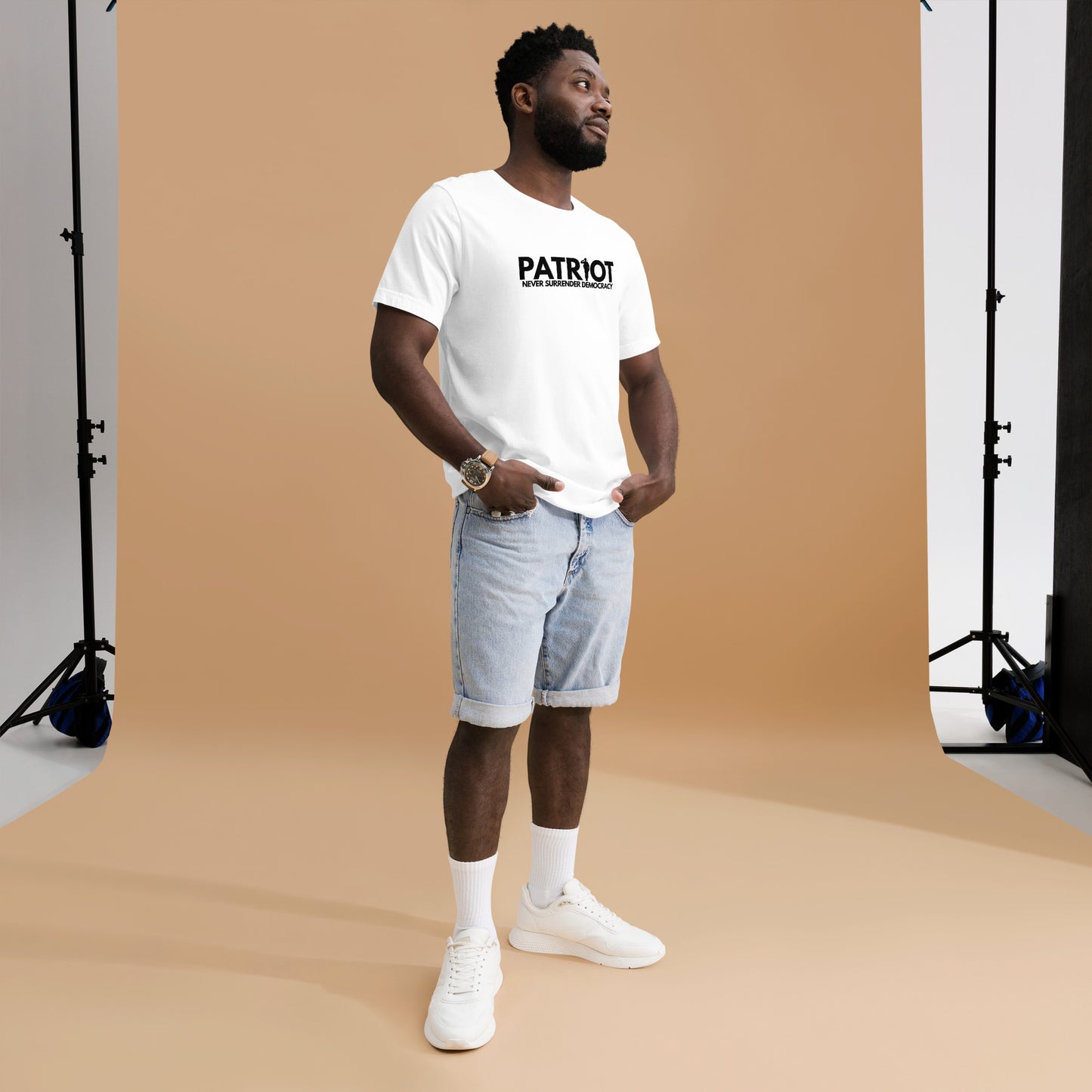 Unisex t-shirt PATRIOT Never Surrender Democracy